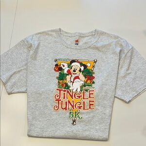 Run Disney Mickey’s Jingle Jungle 5K Tee Shirt. Size XL. Great Condition!